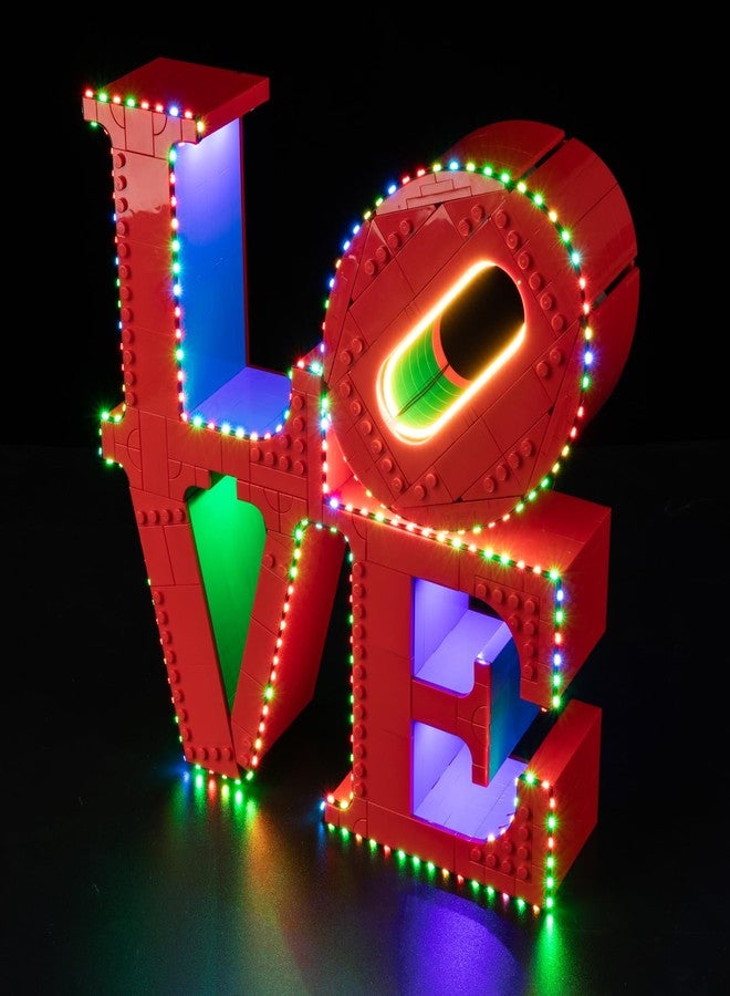 BrickSoul Light Up Kit Compatible with Lego Art Love 31214 Building Set | Upgrade Design Lighting Accessories | Cable-Hiding Tech for Display, Gift Ideas for Valentine's Day (31214 Set NOT Included) - Image 1